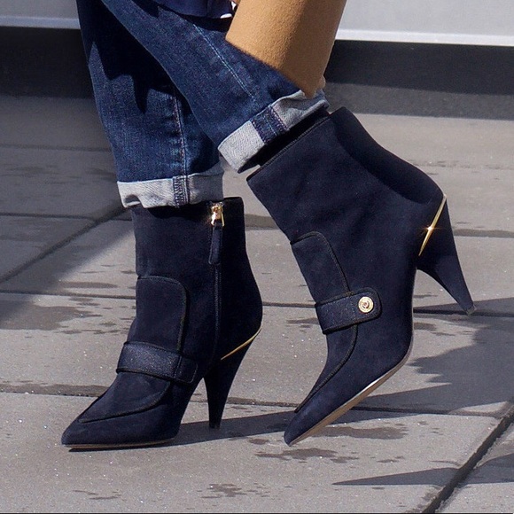 Nine West Shoes - Nine West Suede Navy Booties